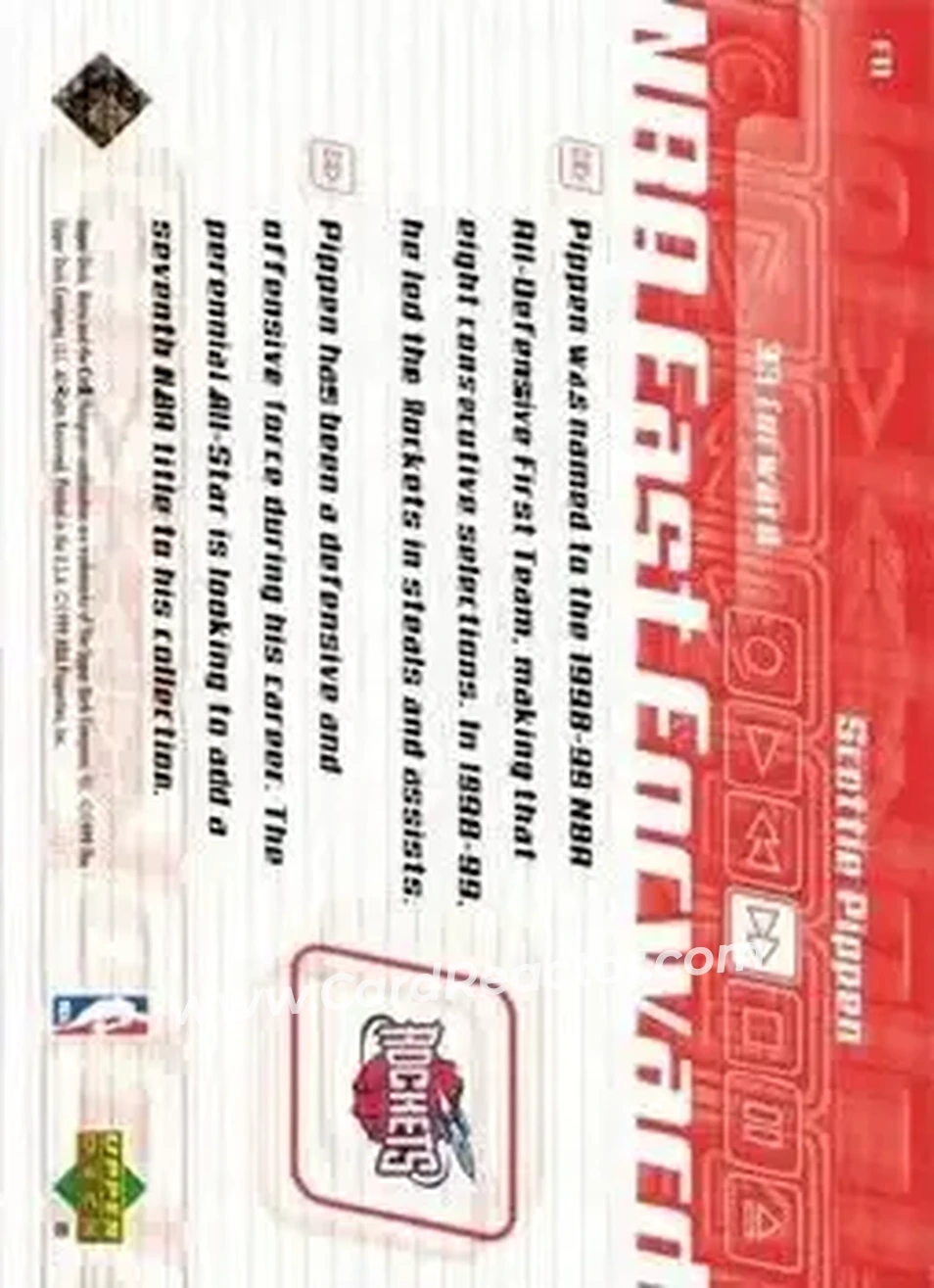 Back of Scottie Pippen