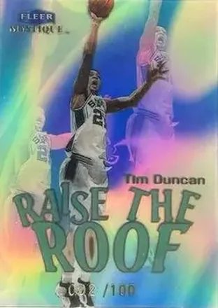 1999-00 Fleer Mystique #3 RR Raise the Roof Tim Duncan
