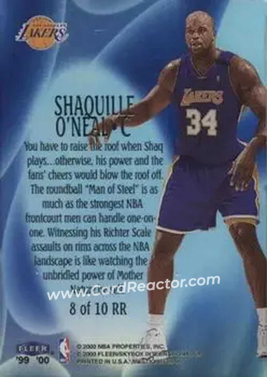 Back of Shaquille O'Neal