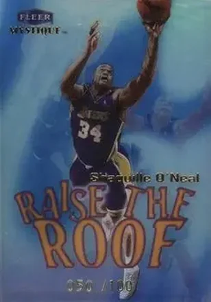 1999-00 Fleer Mystique #8 RR Raise the Roof Shaquille O'Neal