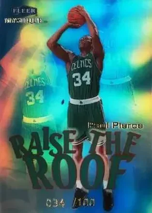 1999-00 Fleer Mystique #9 RR Raise the Roof Paul Pierce
