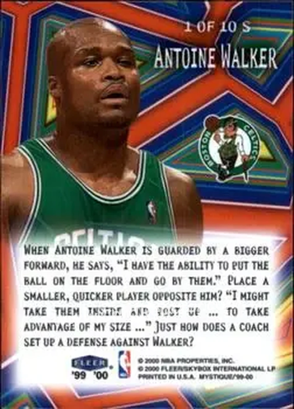 Back of Antoine Walker