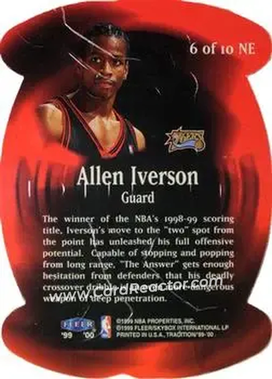 Back of Allen Iverson