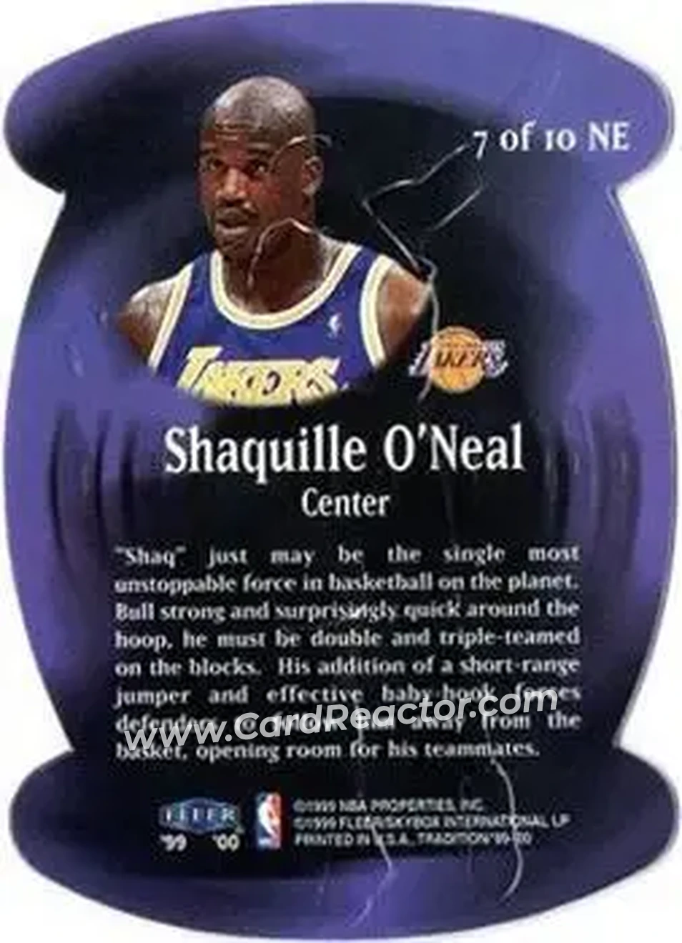 Back of Shaquille O'Neal