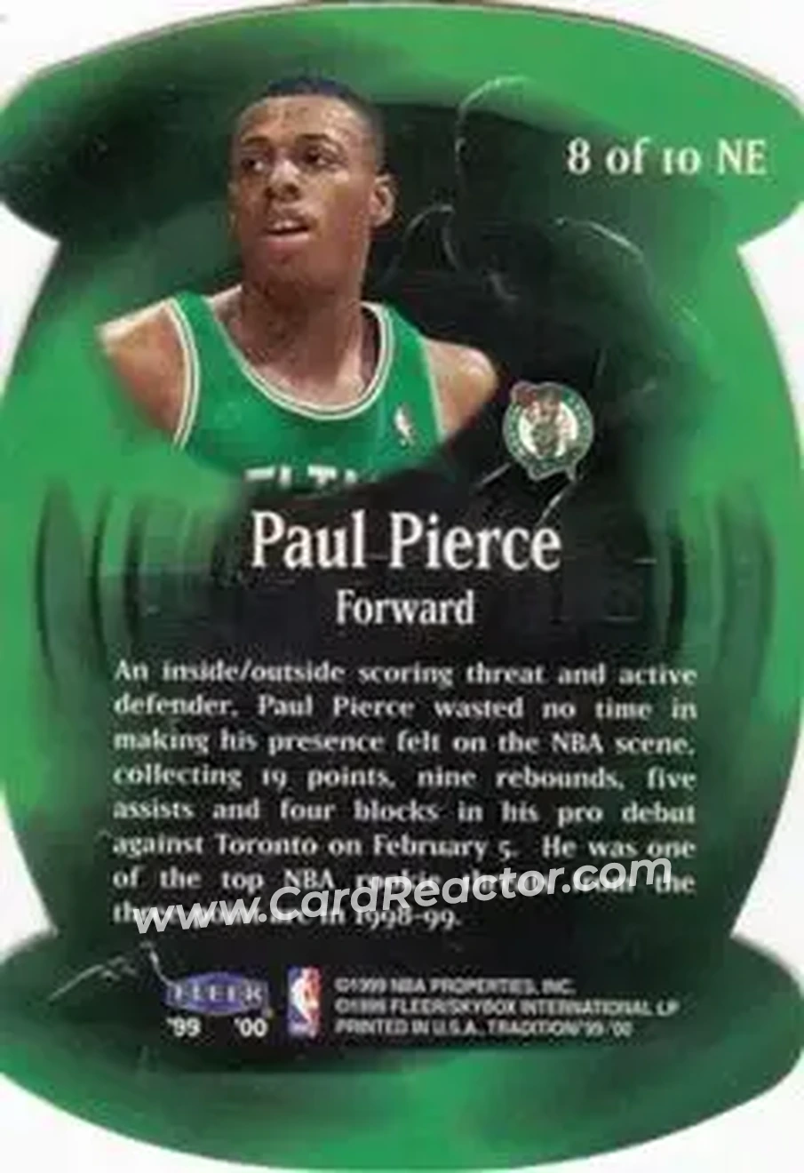 Back of Paul Pierce