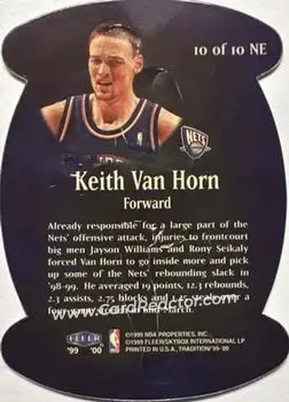 Back of Keith Van Horn