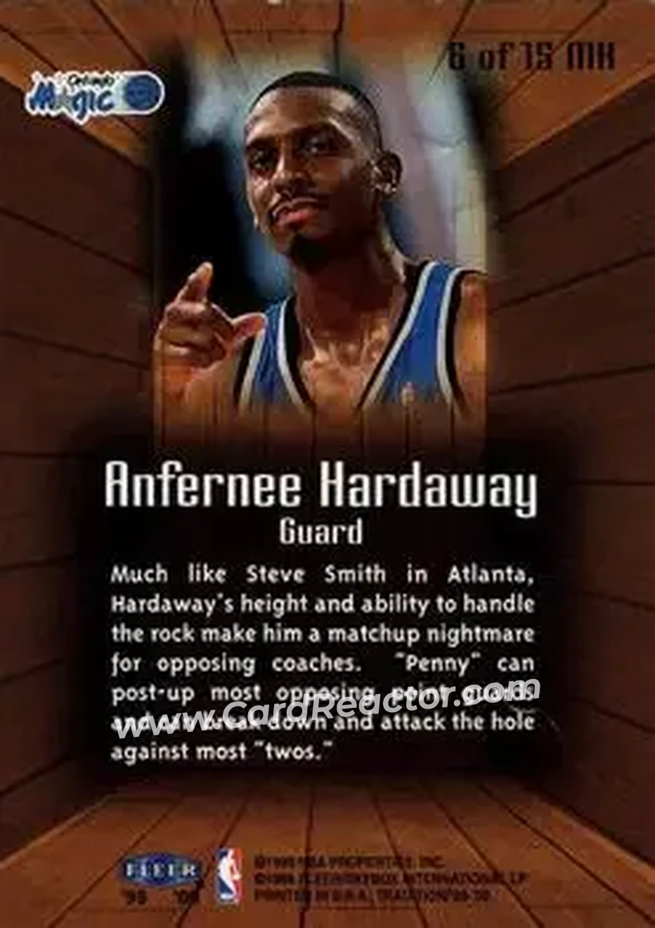Back of Anfernee Hardaway