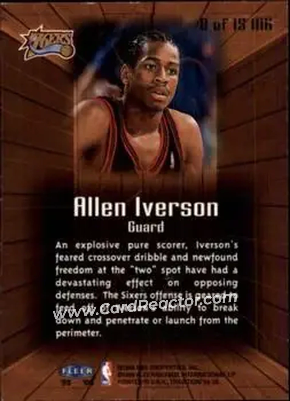 Back of Allen Iverson
