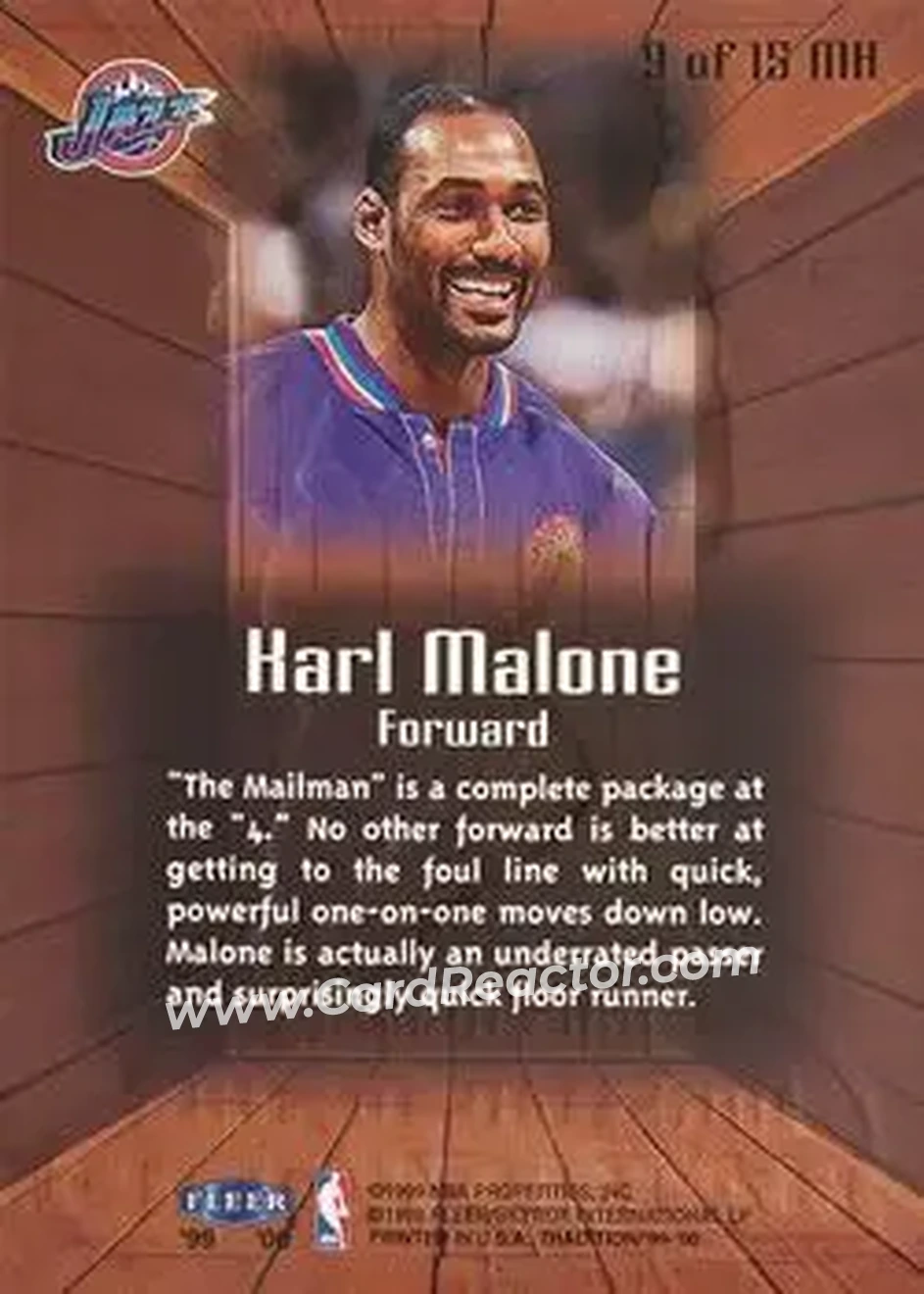 Back of Karl Malone