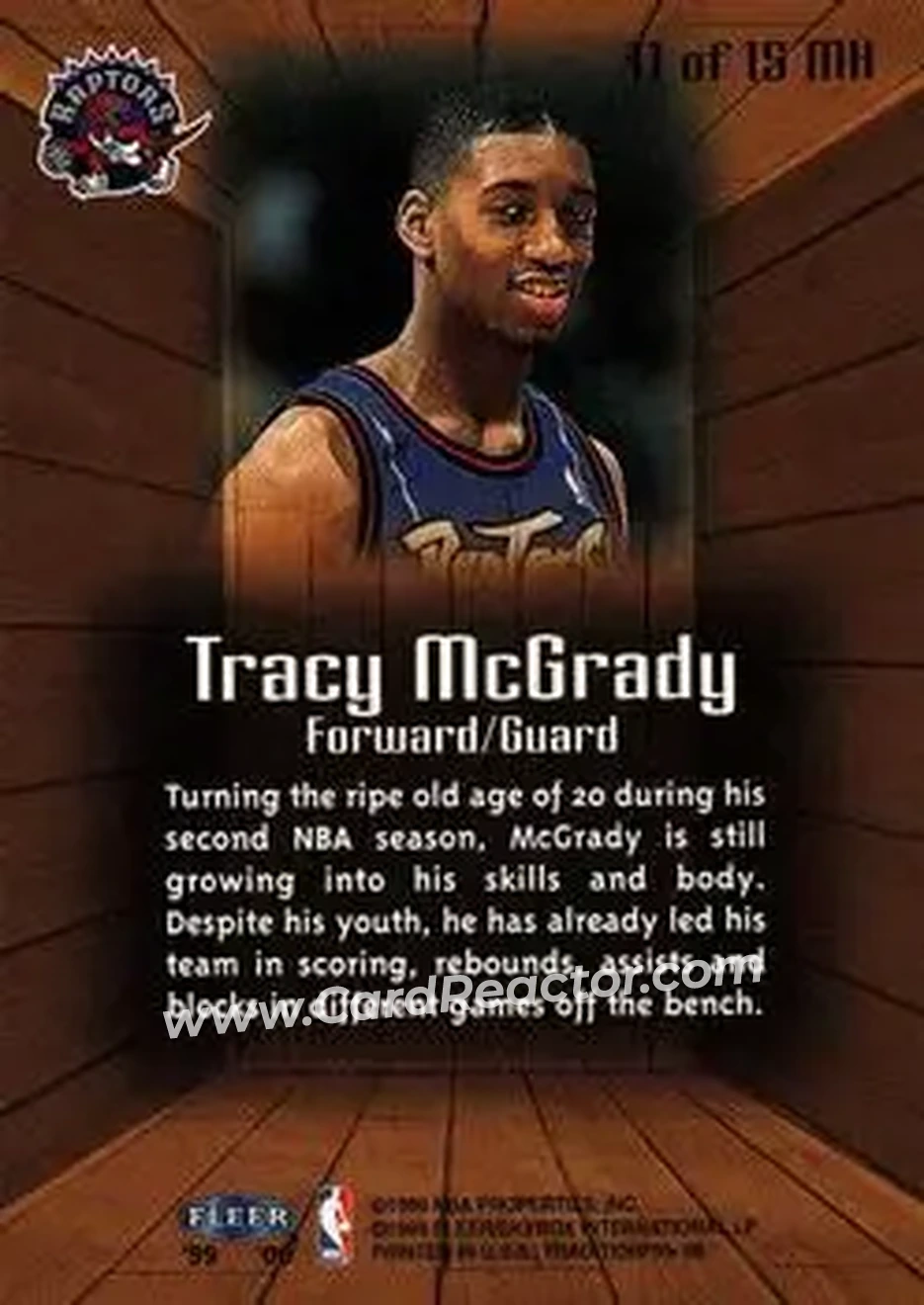 Back of Tracy McGrady