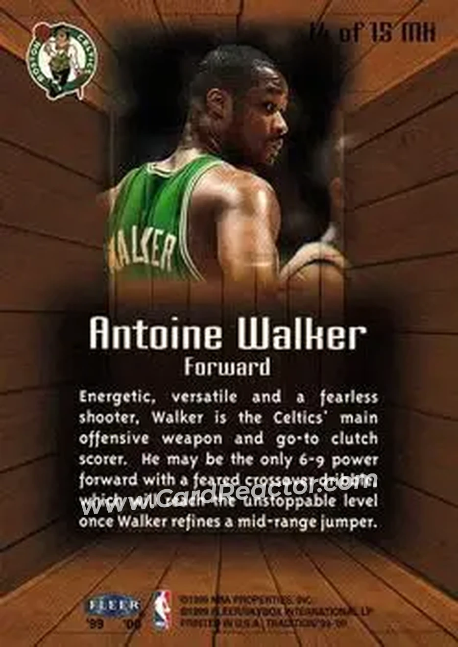 Back of Antoine Walker