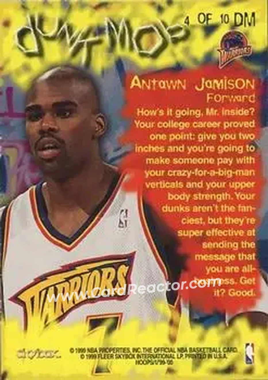 Back of Antawn Jamison