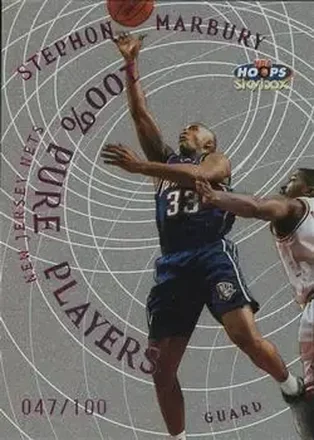 1999-00 Hoops #3PP Pure Players 100 Percent Stephon Marbury