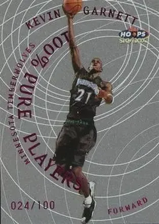 1999-00 Hoops #6PP Pure Players 100 Percent Kevin Garnett