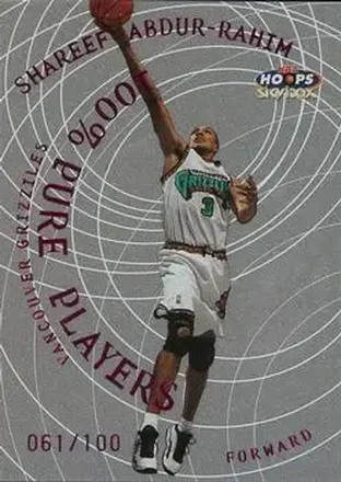 1999-00 Hoops #9PP Pure Players 100 Percent Shareef Abdur-Rahim