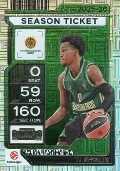 2025-26 Panini Contenders EuroLeague #5 TJ Shorts