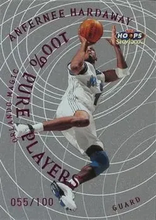 1999-00 Hoops #10PP Pure Players 100 Percent Anfernee Hardaway