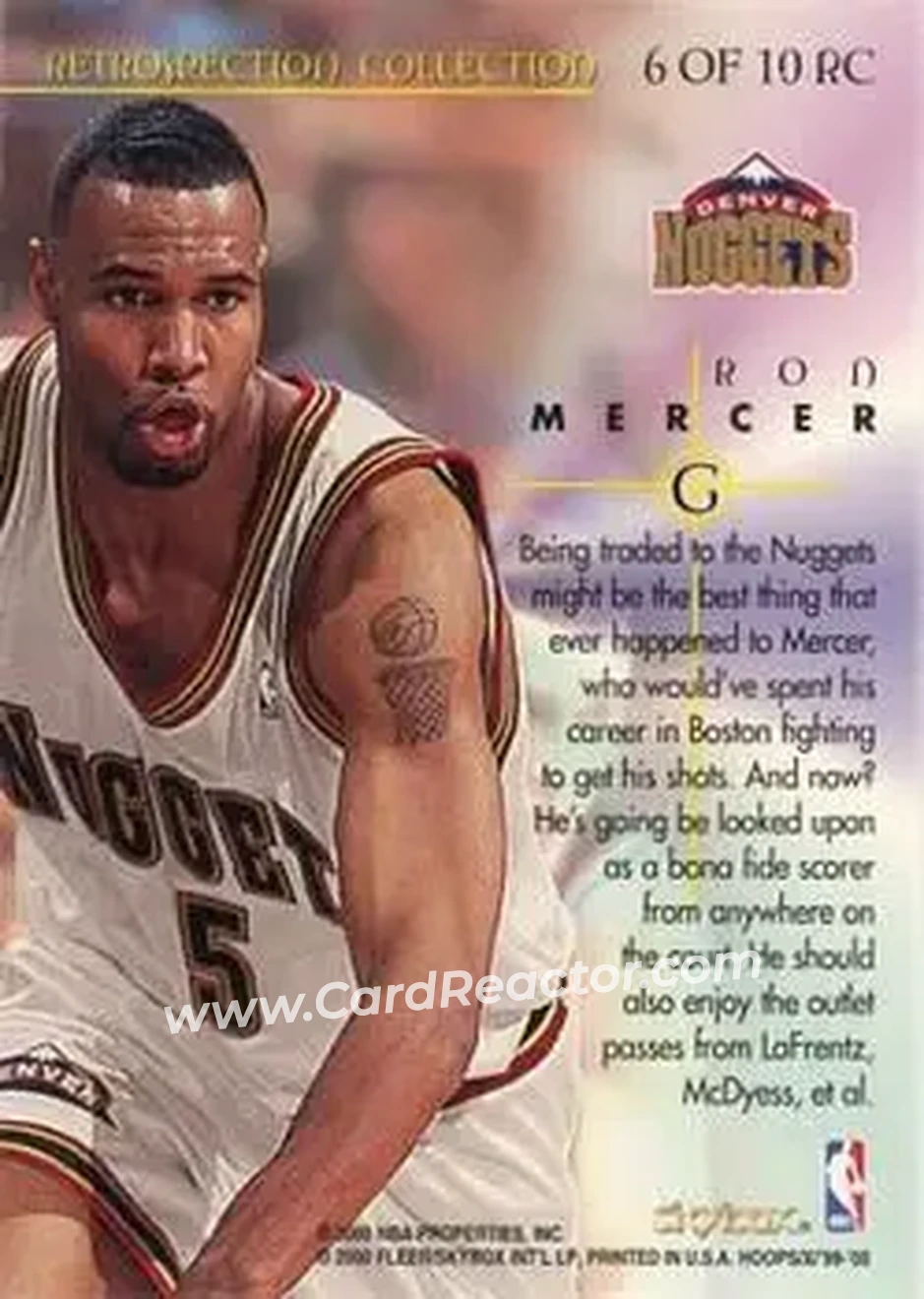 Back of Ron Mercer