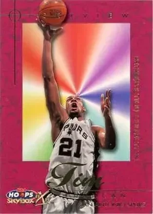 1999-00 Hoops Decade #7RC Retrospection Collection Tim Duncan