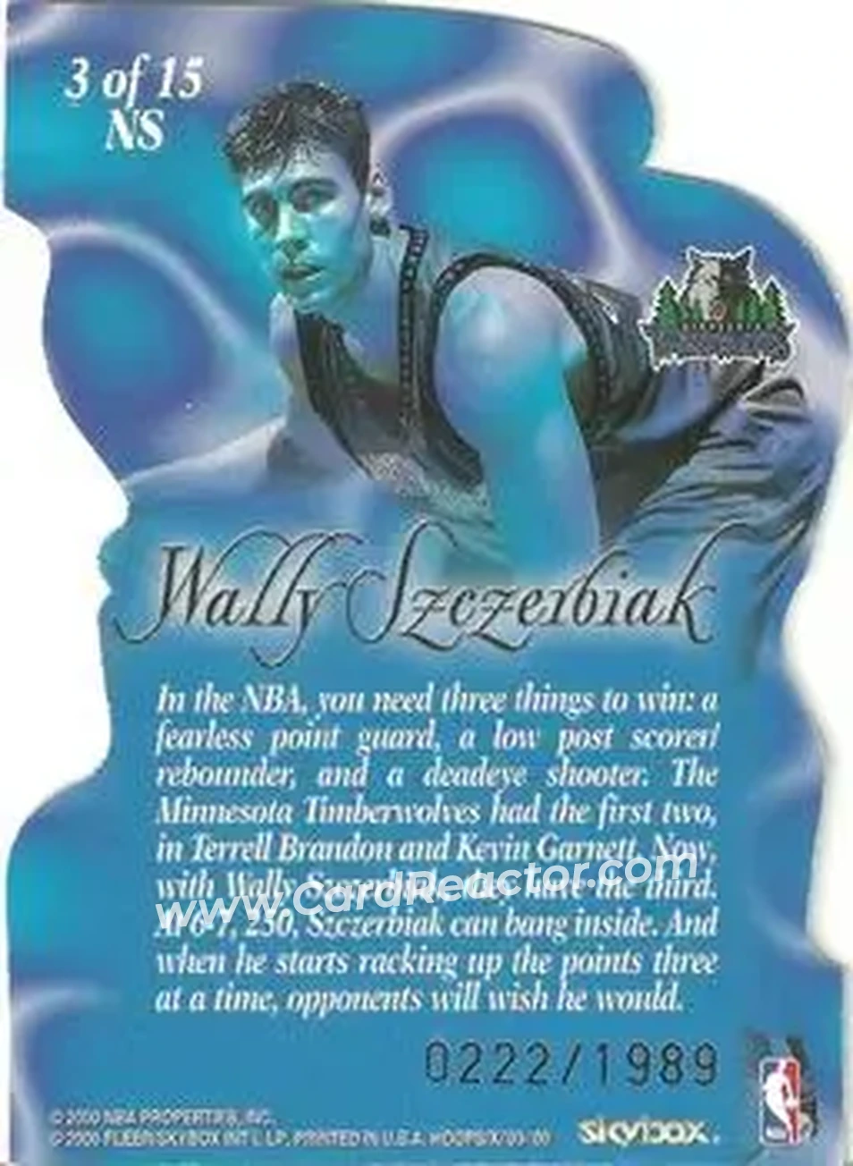 Back of Wally Szczerbiak