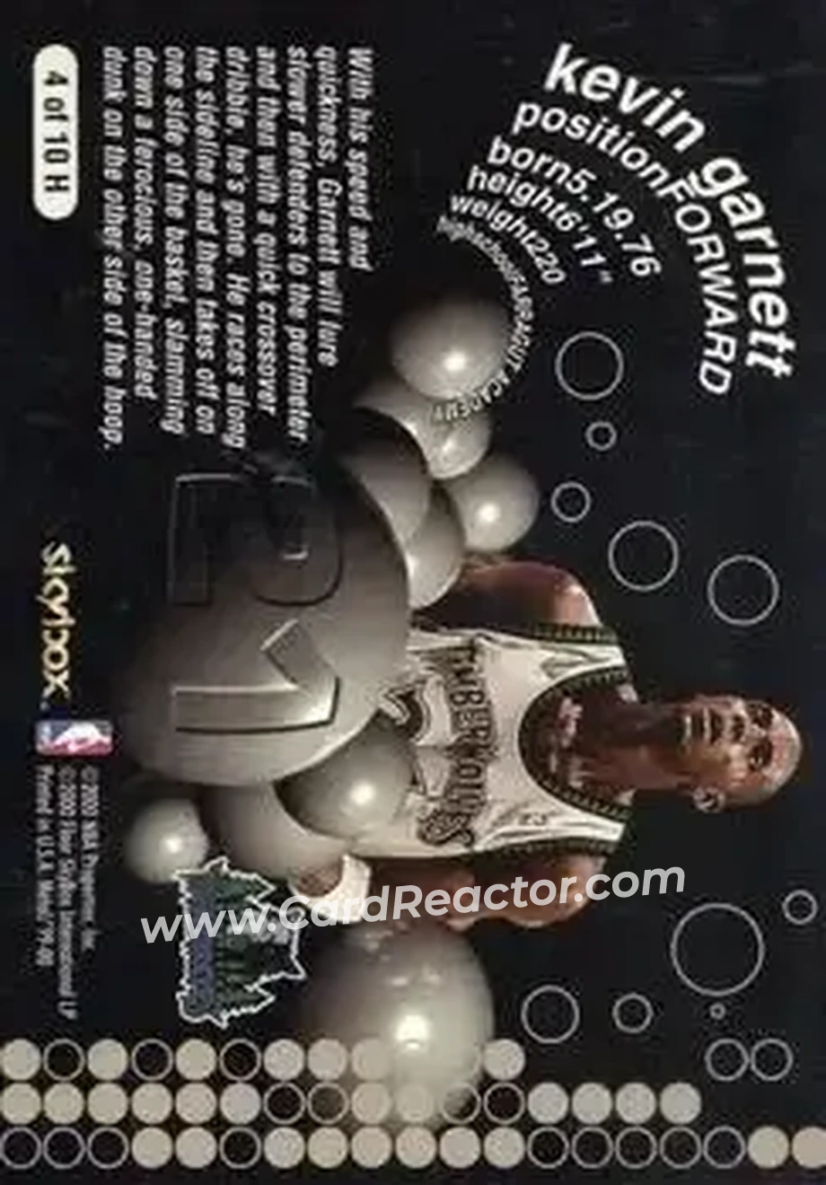 Back of Kevin Garnett