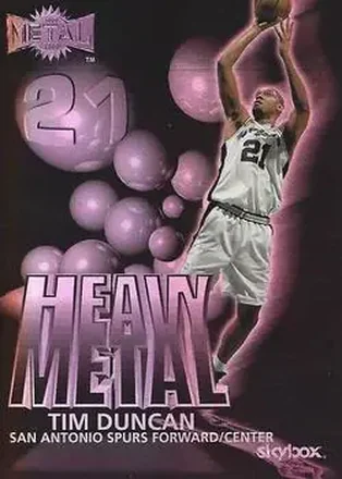 1999-00 Metal #8 H Heavy Metal Tim Duncan