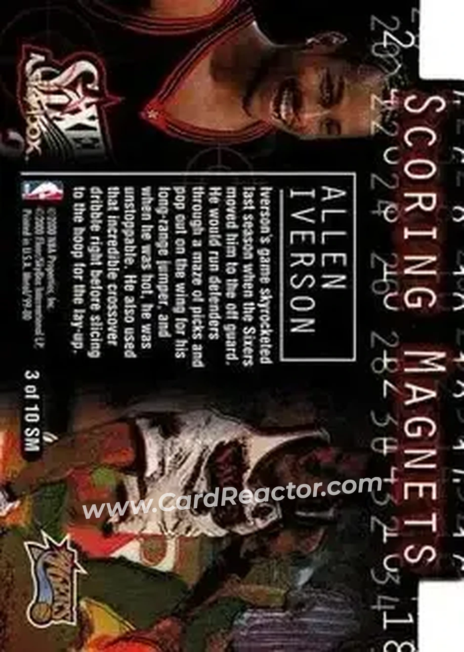 Back of Allen Iverson