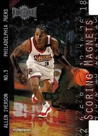 1999-00 Metal #3SM Scoring Magnets Allen Iverson
