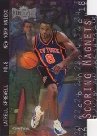 1999-00 Metal #8SM Scoring Magnets Latrell Sprewell