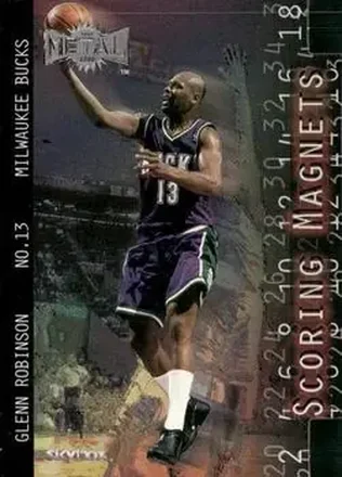 1999-00 Metal #9SM Scoring Magnets Glenn Robinson