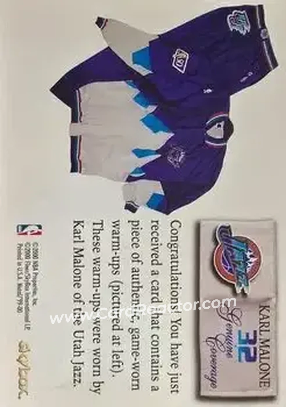 Back of Karl Malone