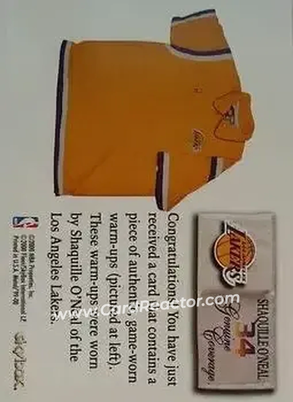Back of Shaquille O'Neal