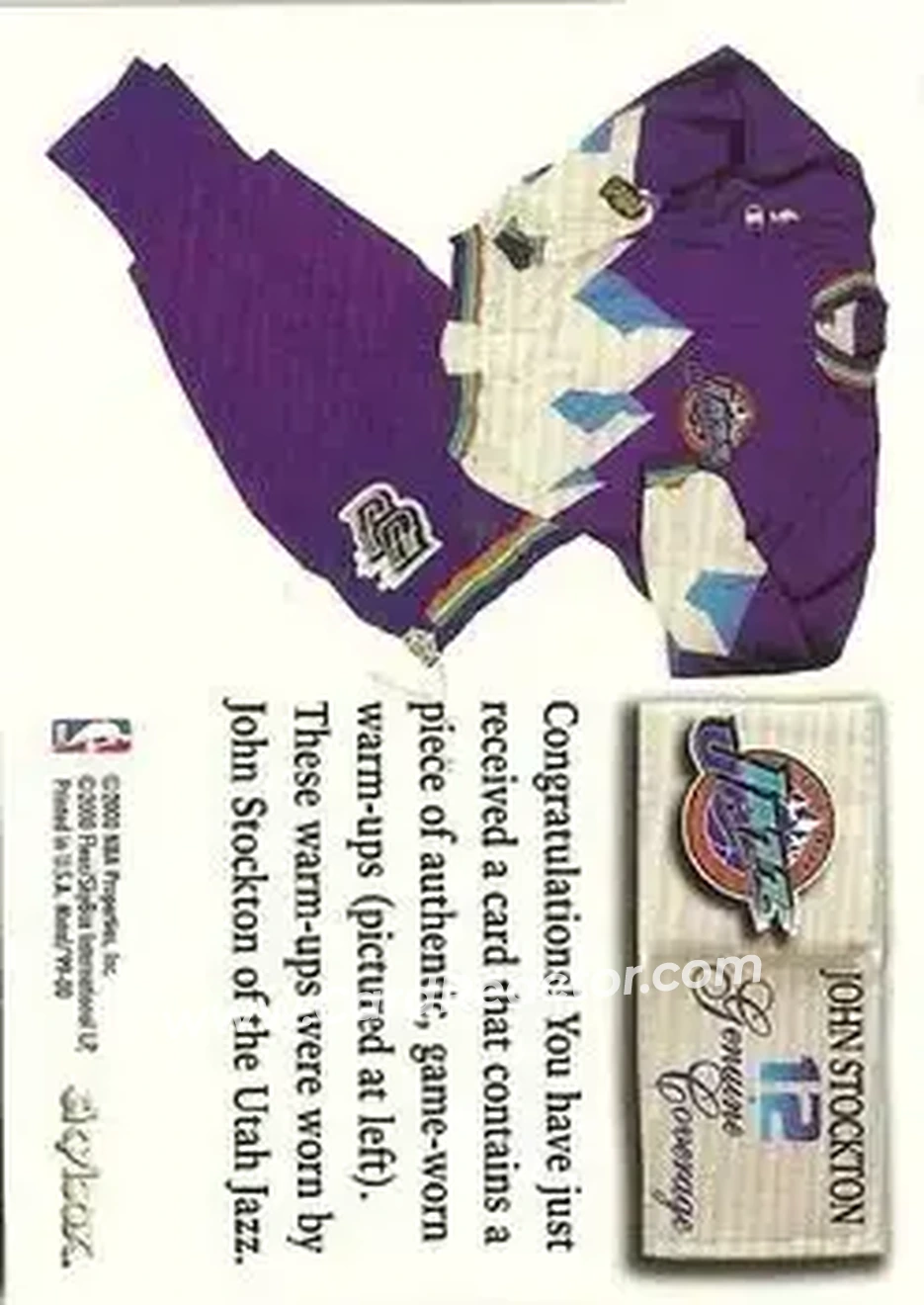 Back of John Stockton