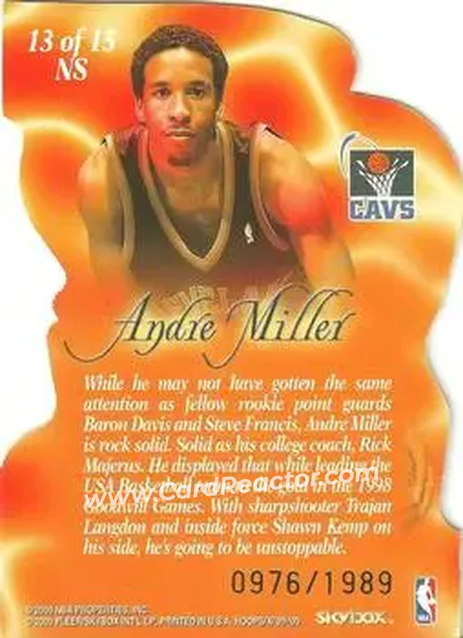Back of Andre Miller