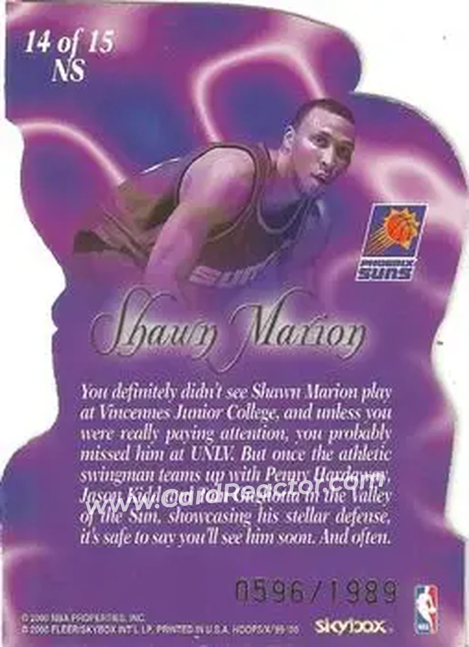Back of Shawn Marion