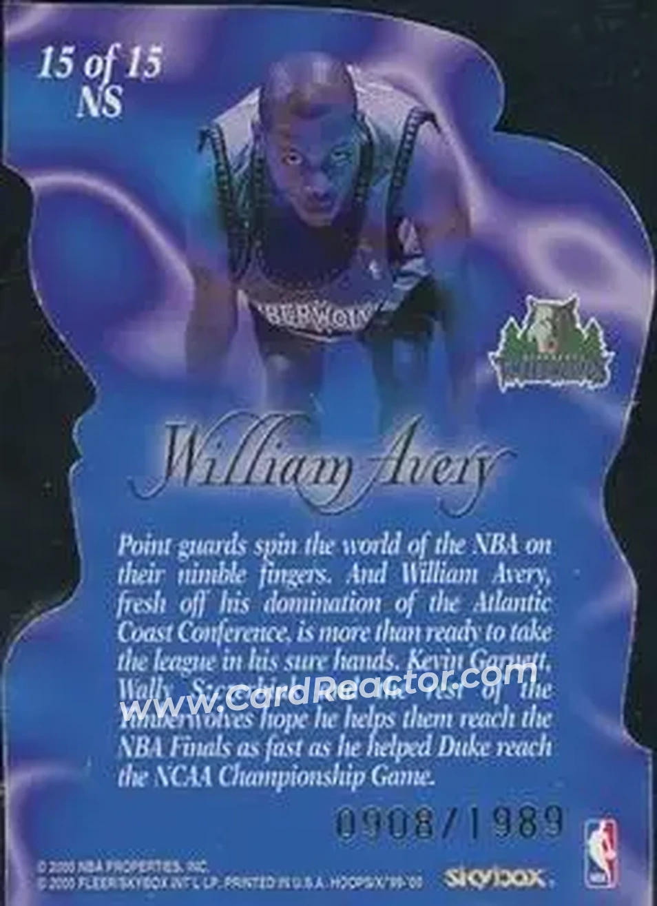 Back of William Avery
