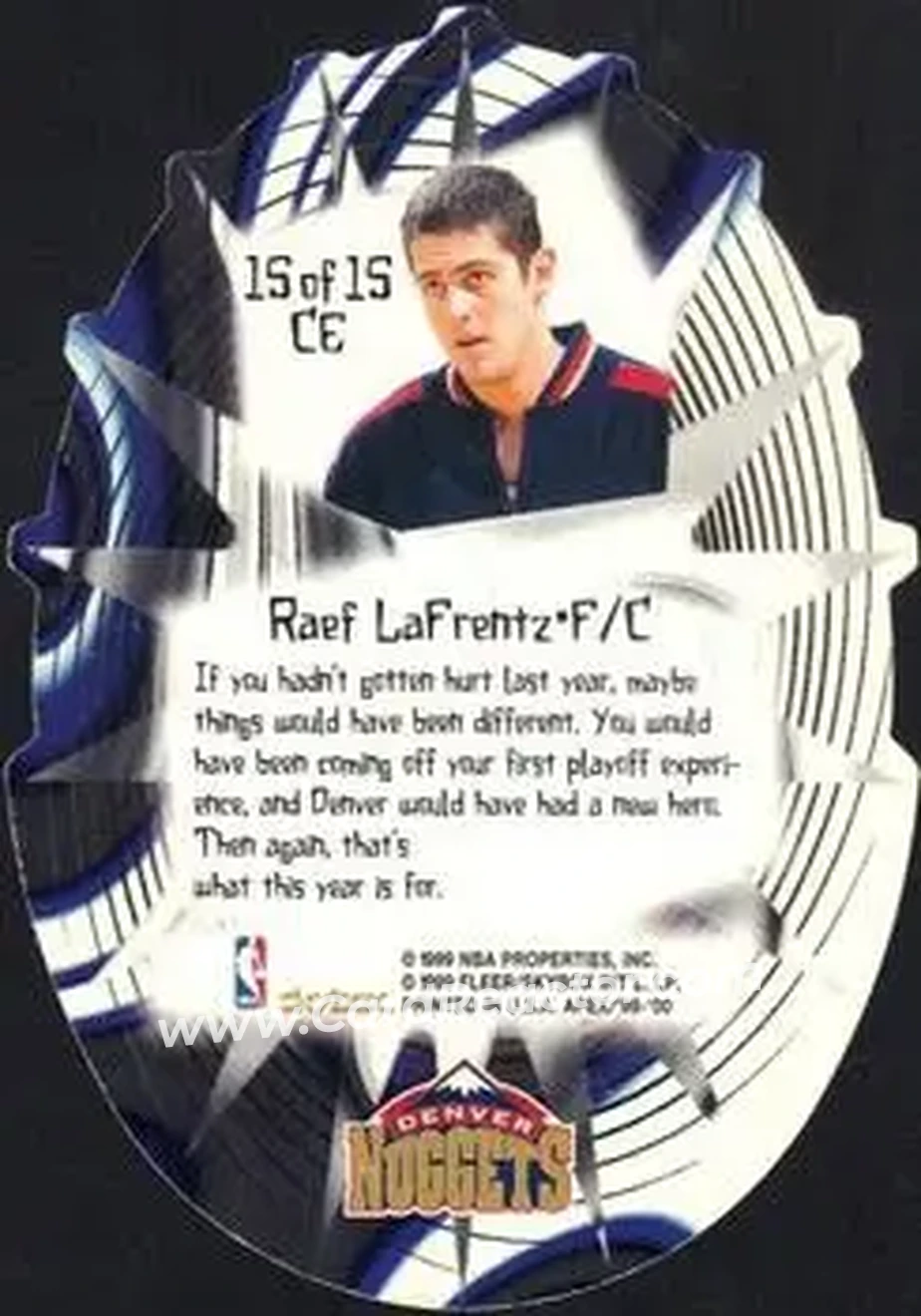Back of Raef LaFrentz