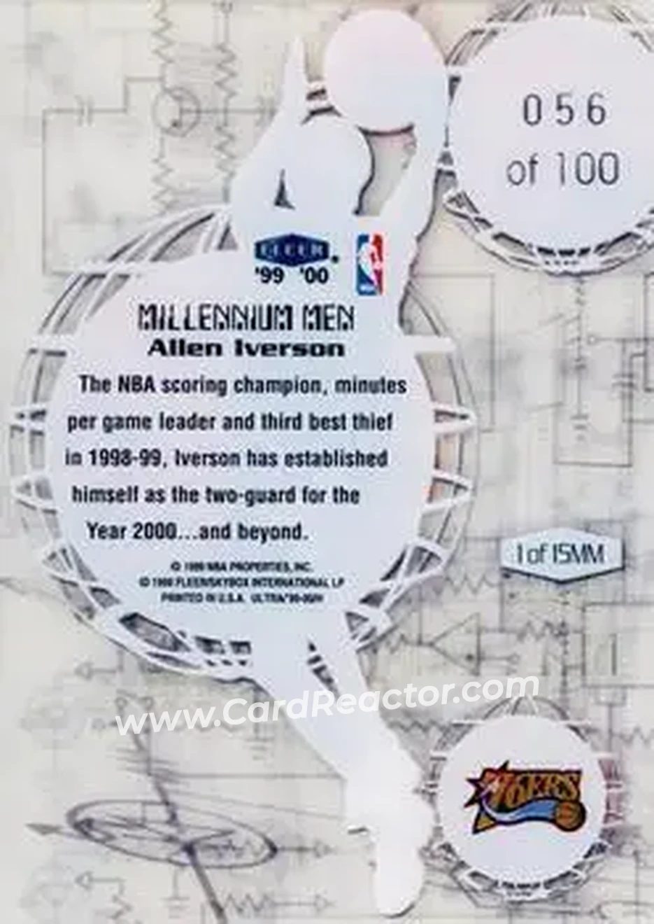 Back of Allen Iverson