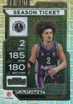 2025-26 Panini Contenders EuroLeague #6 Nadir Hifi