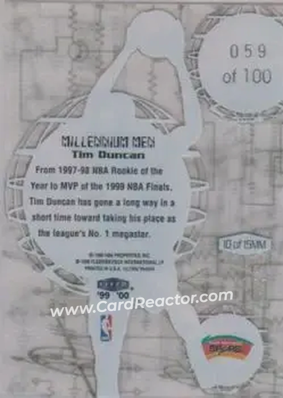 Back of Tim Duncan