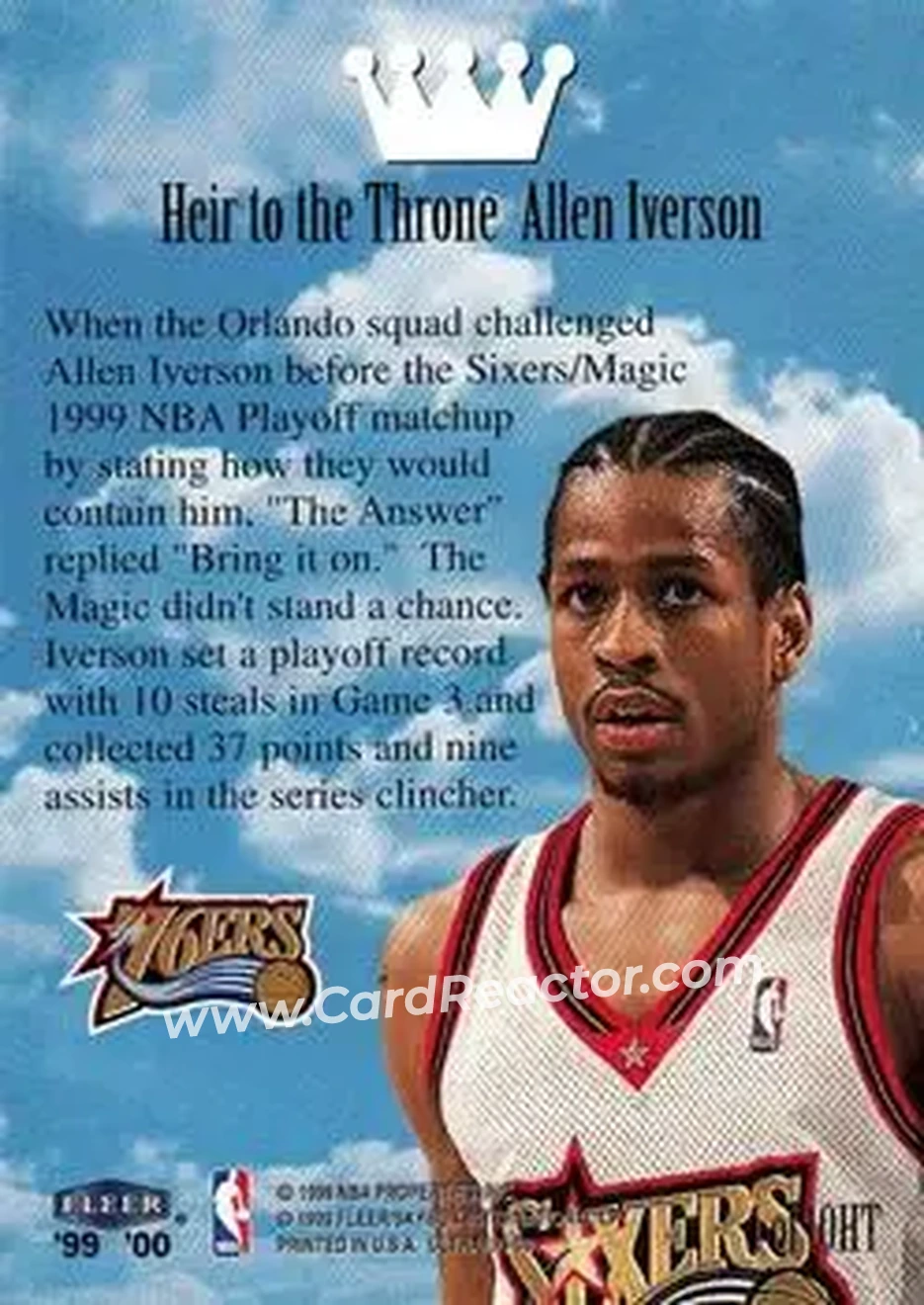 Back of Allen Iverson