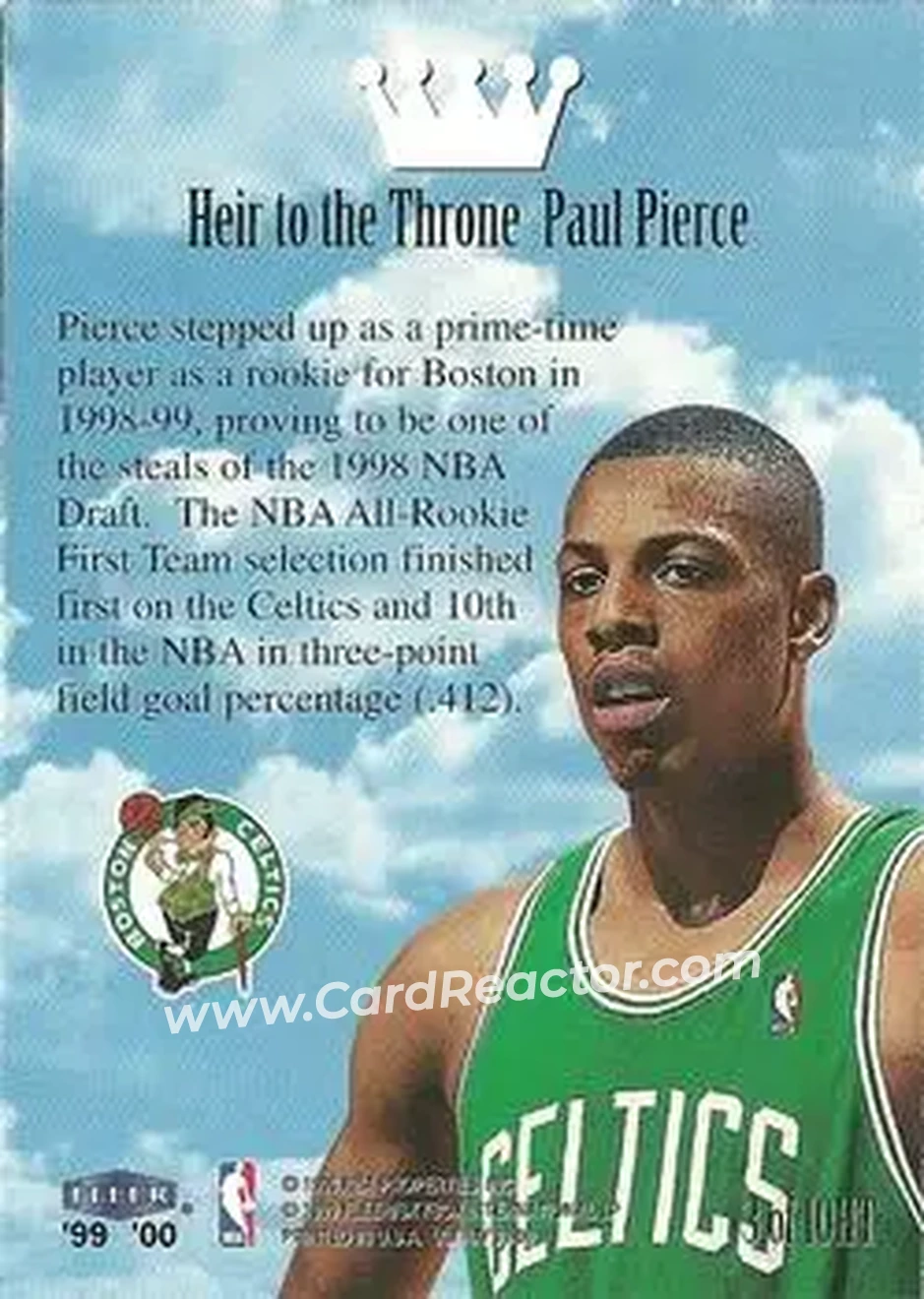 Back of Paul Pierce
