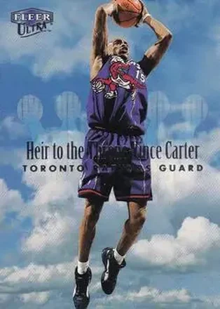 1999-00 Ultra #5 HT Heir to the Throne Vince Carter