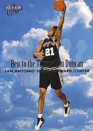 1999-00 Ultra #6 HT Heir to the Throne Tim Duncan