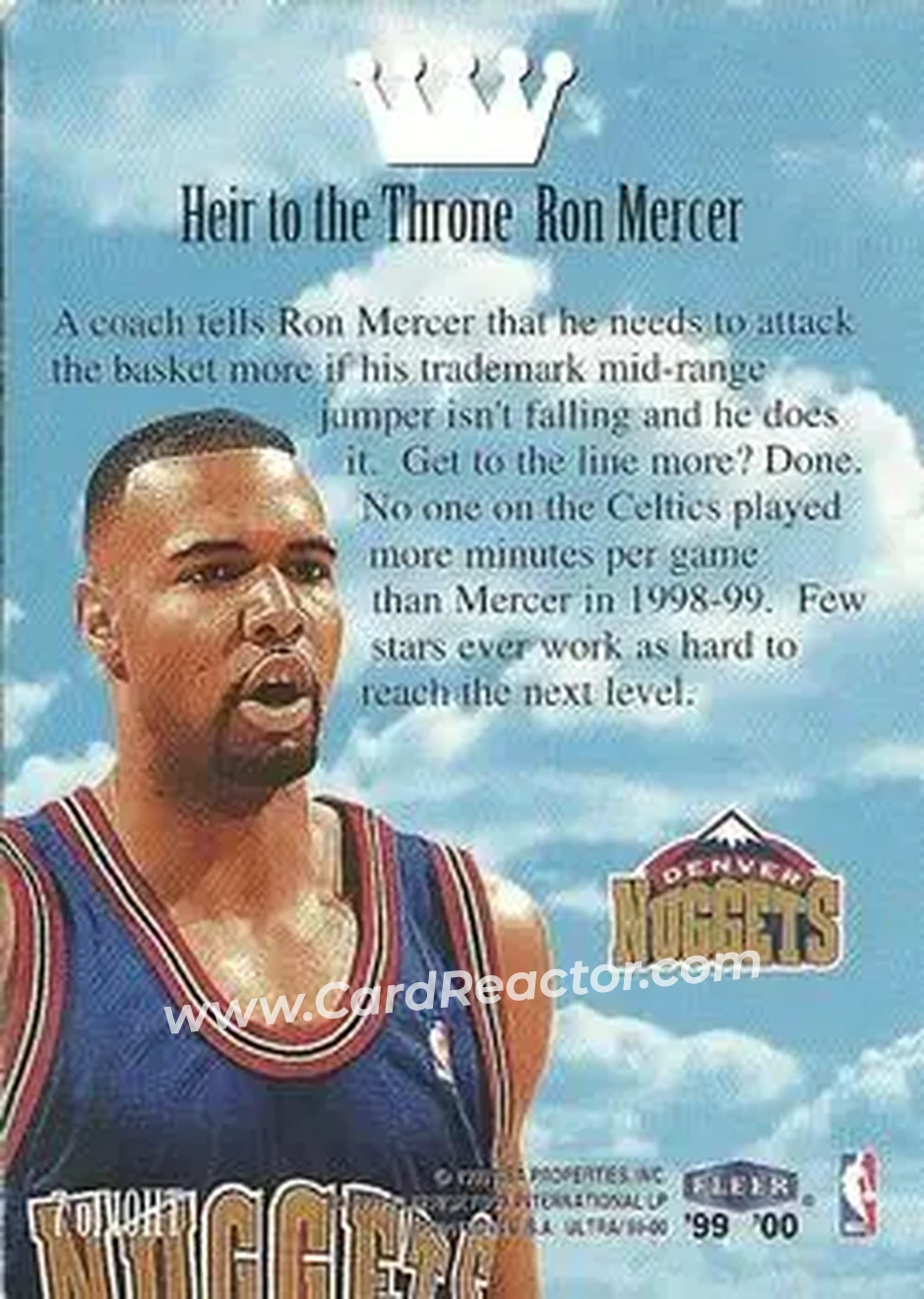 Back of Ron Mercer
