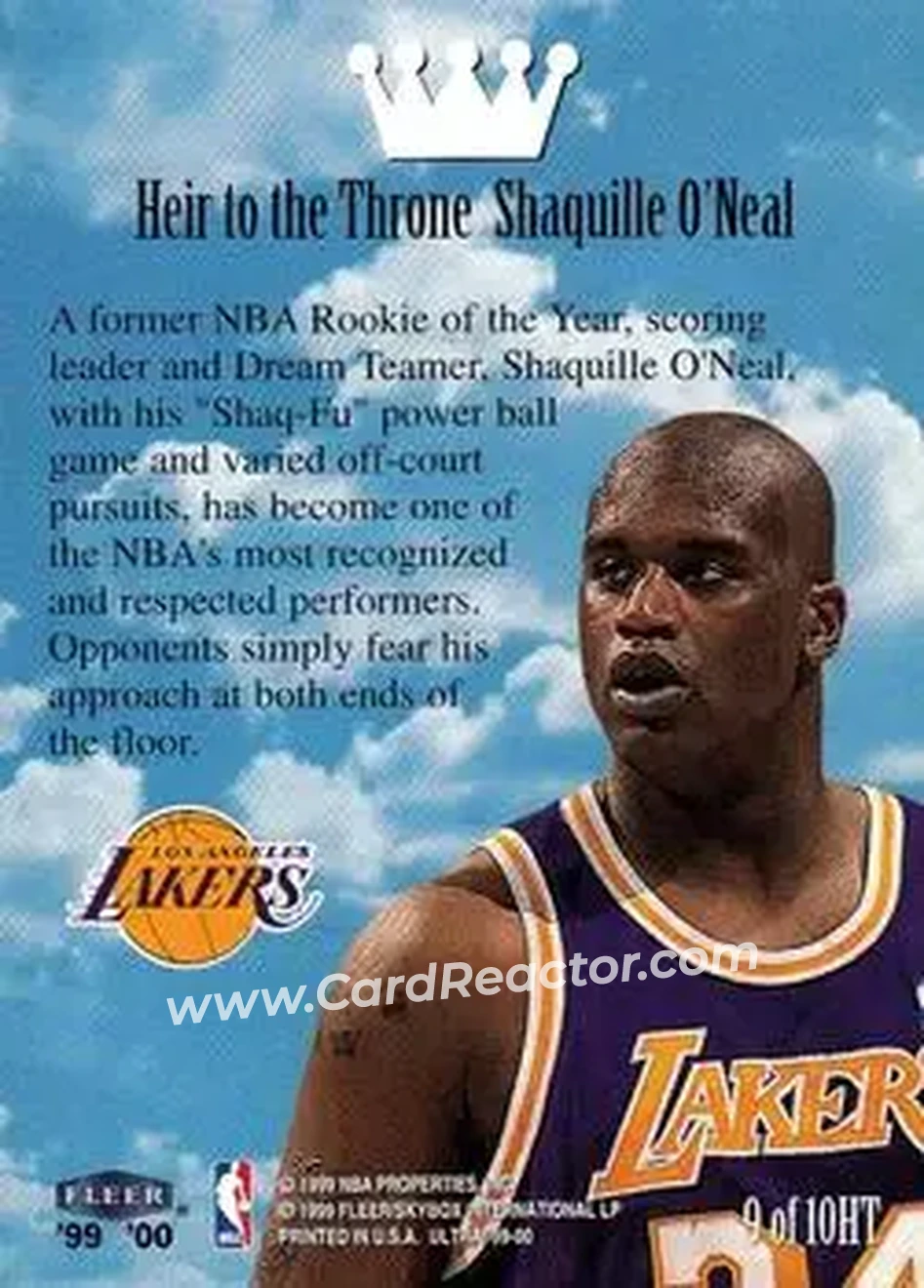 Back of Shaquille O'Neal