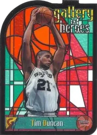 1999-00 Topps Gallery #GH5 Gallery of Heroes Tim Duncan
