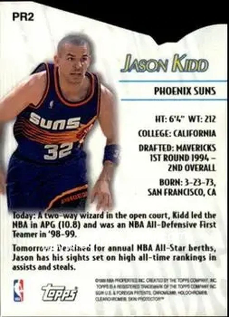 Back of Jason Kidd