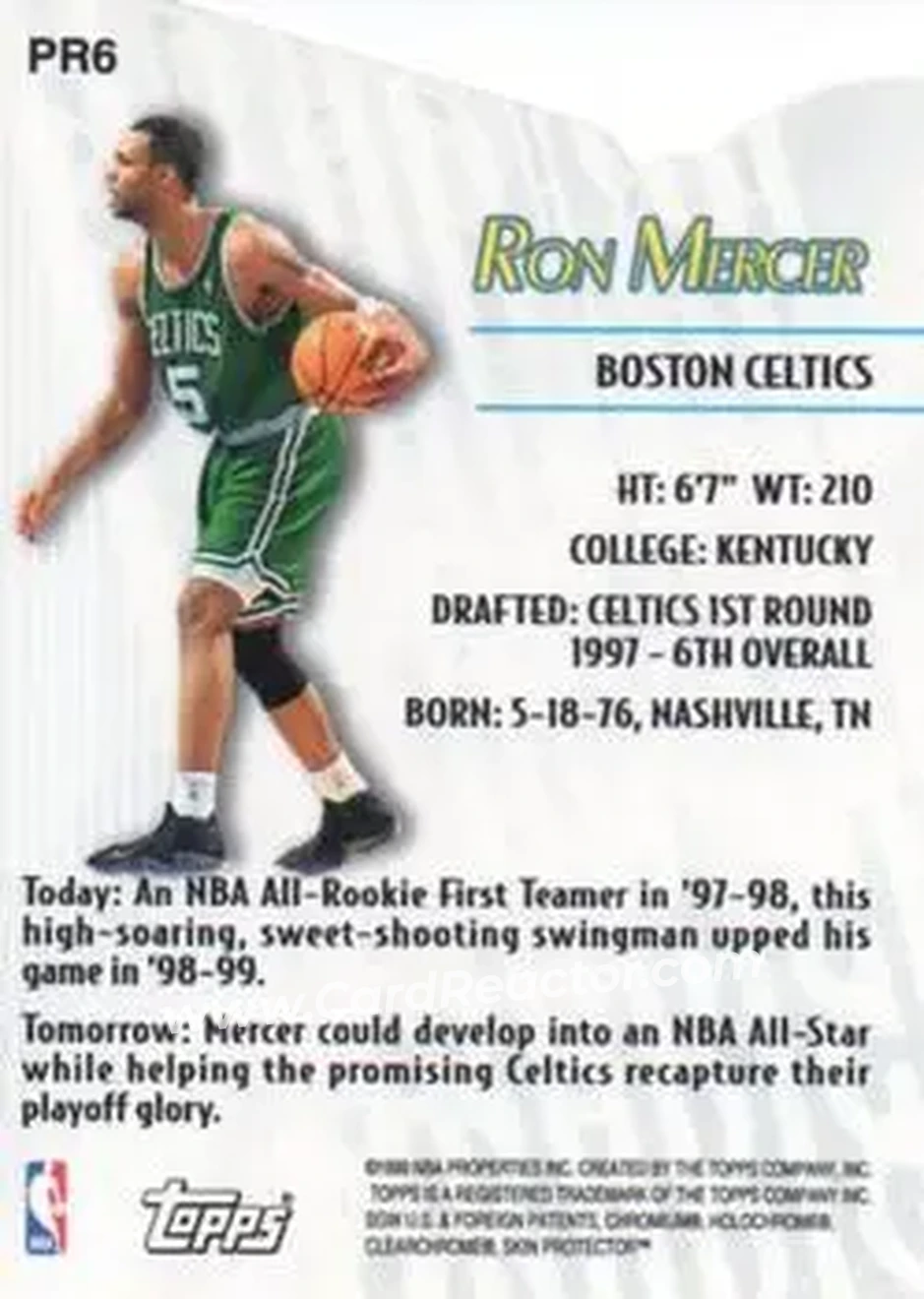 Back of Ron Mercer