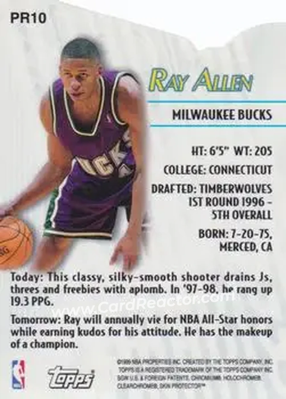 Back of Ray Allen